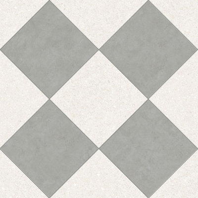 Lithos 12X12 Checkerboard Blanco And Sage