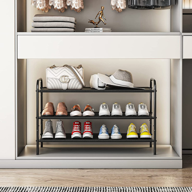 12 Pair Stackable Shoe Rack