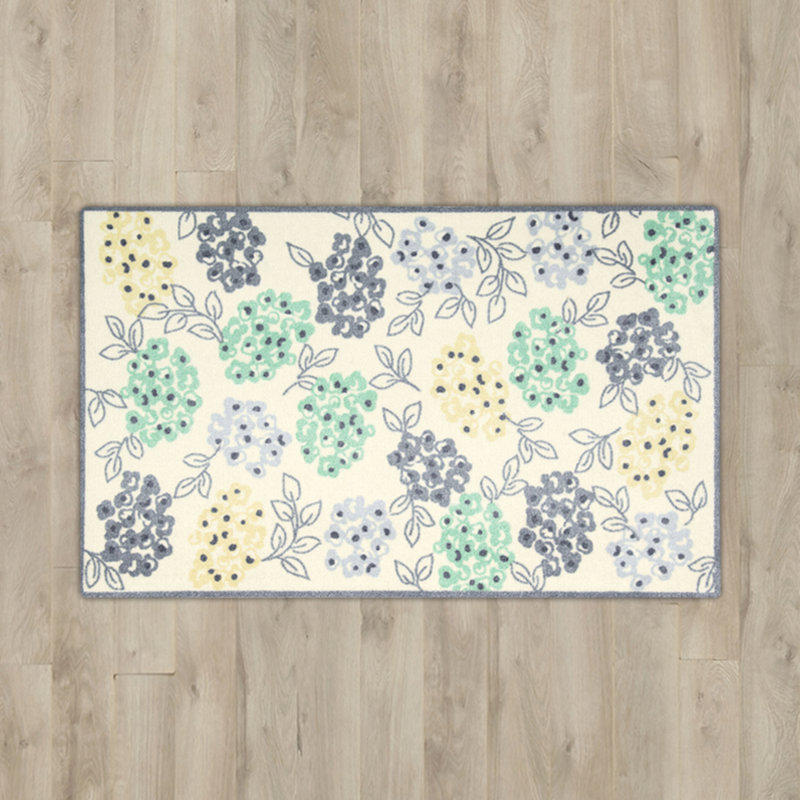 Tapis gris / vert Cabello