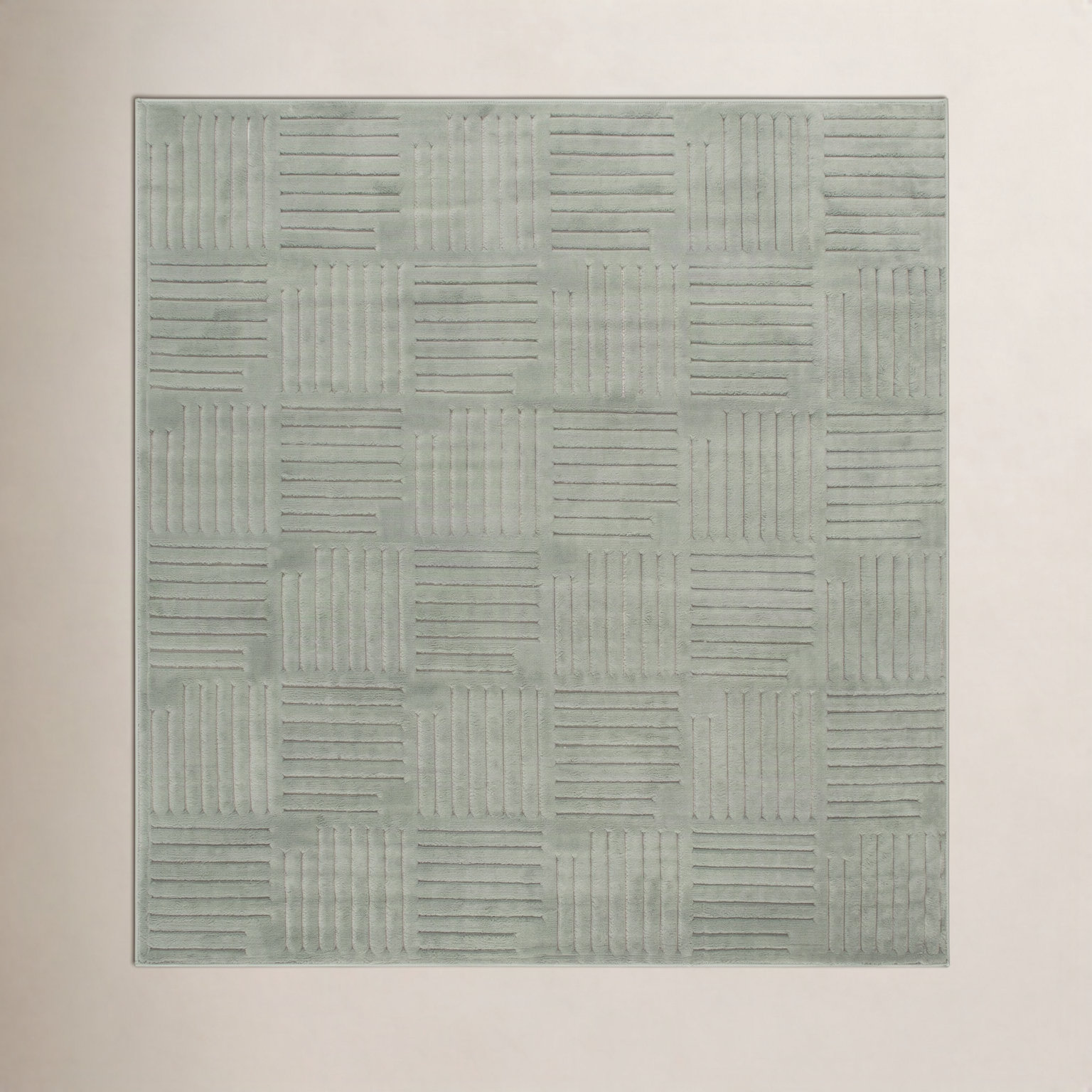 Mirissa Geometric Performance Rug, Square 6'7"