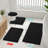 Luxury Chenille Bath Mat, Extra Soft Absorbent Shaggy, Non-Slip Plush, Black, 24X16 Inch-1069234251