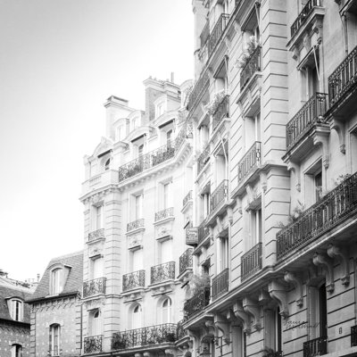 Paris Moments III BW Machine-Made Print 