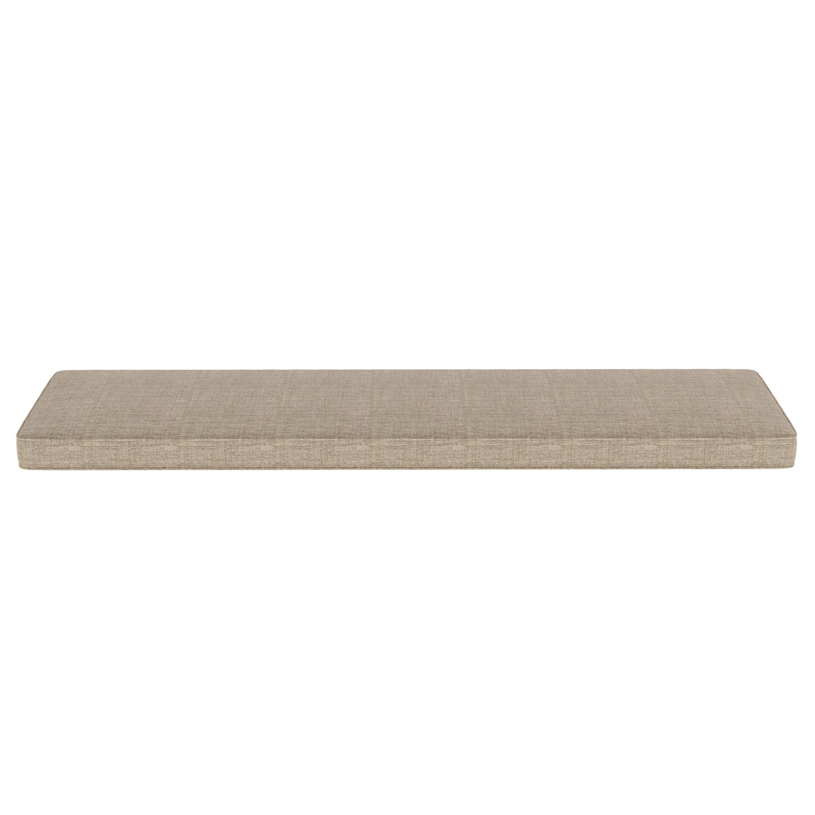 Indoor/Outdoor Sunbrella® Seat Cushion, Cast Shale Sunbrella® Plainweave, 65" W x 18" D