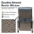 Outdoor Recliner Chair, Patio Recliner With Hand-Woven Wicker-1408779062