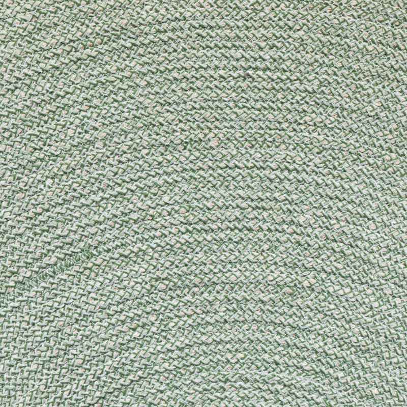Round Dahlin Cotton Braided Area Rug, Round 170cm, Green