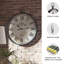 Très grande horloge murale 31 po