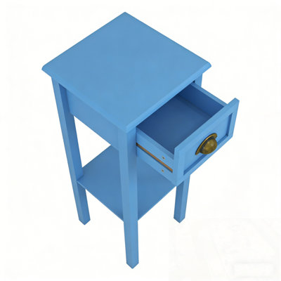 2-Tier End Table With Drawer And Shelf