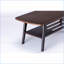 Table basse 47 po avec pieds en bois massif Bahamas Espresso Rangement ouvert