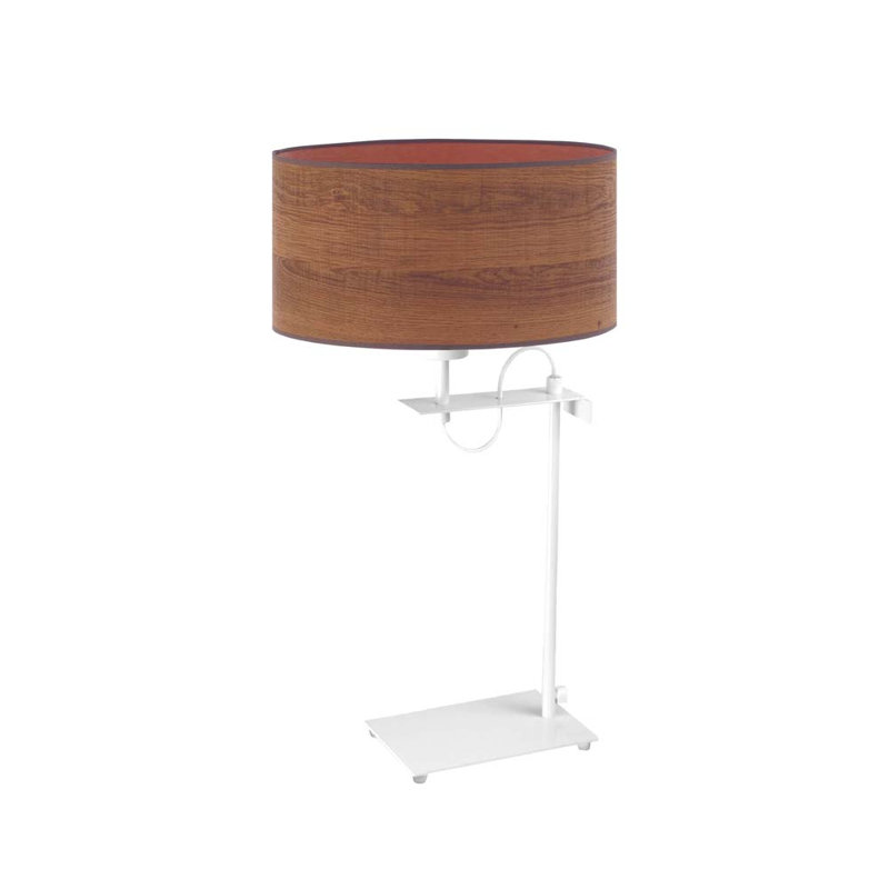 Bilyana Metal Desk Lamp, Brown, White