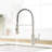 Modern Kitchen Faucet With Pull Down , Brushed Nickel, Stainless Steel, Single Handle Sink Tap-1342023708