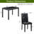Kitchen Table Set with a Rectangular Table and 4 Upholstered Chairs-1274497015
