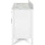 Meuble-lavabo double 61 po avec plateau en marbre Elman-63232116