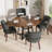 Upholstered Solid Wood Dining Side Chair-1023225751