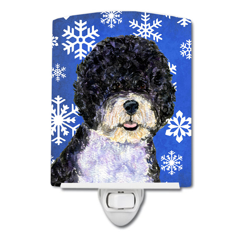 Éclairage pour chien en céramique portugal water water dog winter