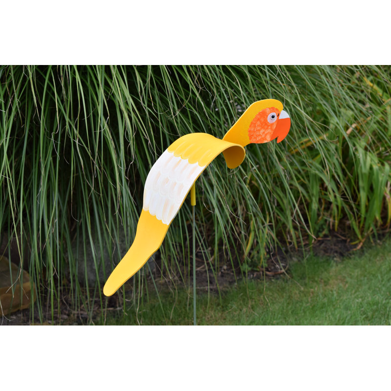 Art de jardin gold perroquet