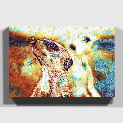 Meerkats Art - Wrapped Canvas