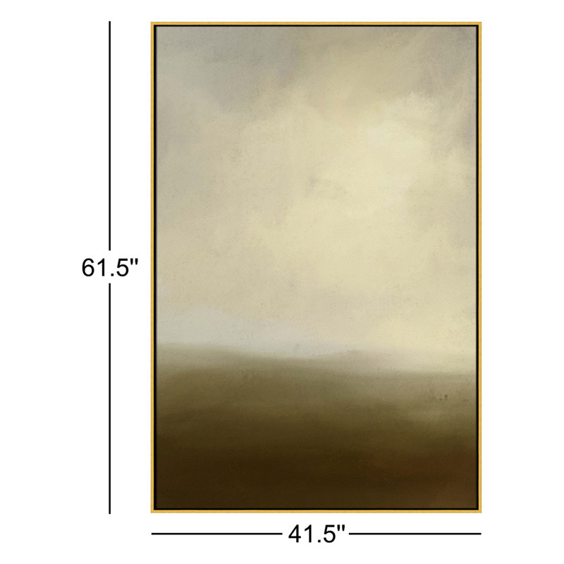 Macy - Toile à cadre flottant, L 41,5 po x H 61,5 po, Doré
