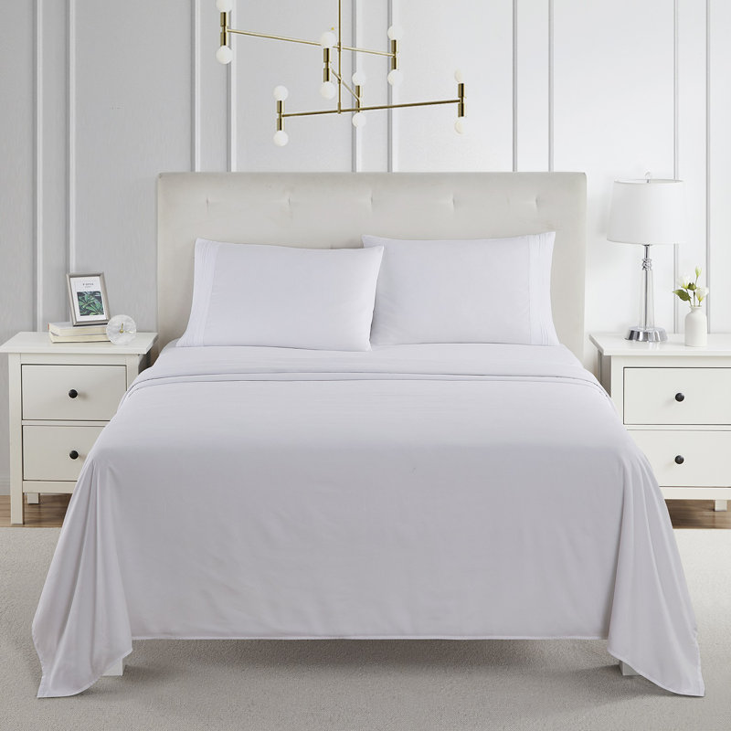Microfiber Sheet Set, White, King