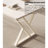 Luxury Cream-Style Sintered Stone Tabletop Office Desk-1298696966