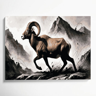 Art animalier sur toile gris
