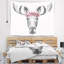Tapisserie orignal avec couronne florale-28499839