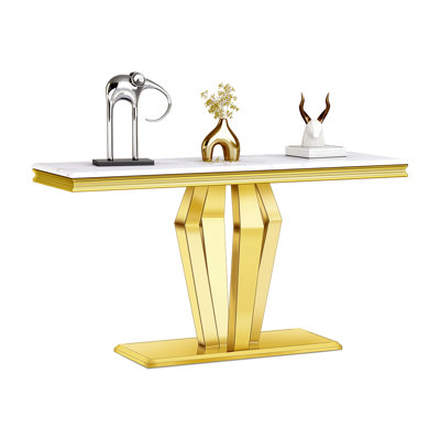 Gold Console Table