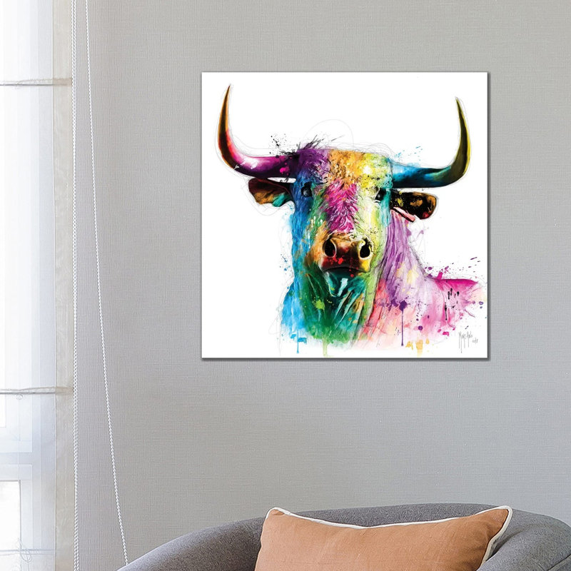 El Toro by Patrice Murciano - Wrapped Canvas Painting, 66.04 cm H x 66.04 cm W