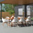 Anautica 8 - Person Wood Patio Dining Set with Rectangular Table