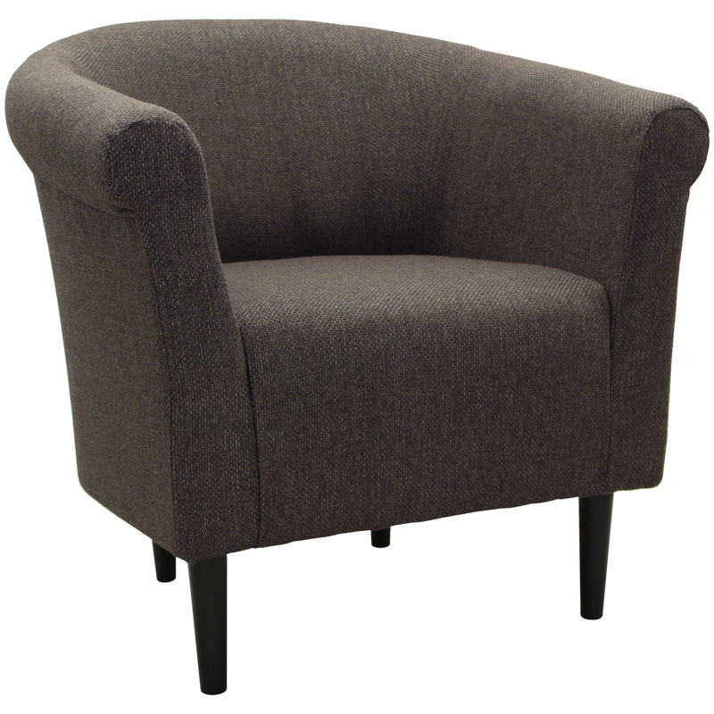Fauteuil demi-tonneau Slavey, Brun