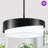 21.56" 5-Light Modern Dimmable Drum Chandelier-1367245194