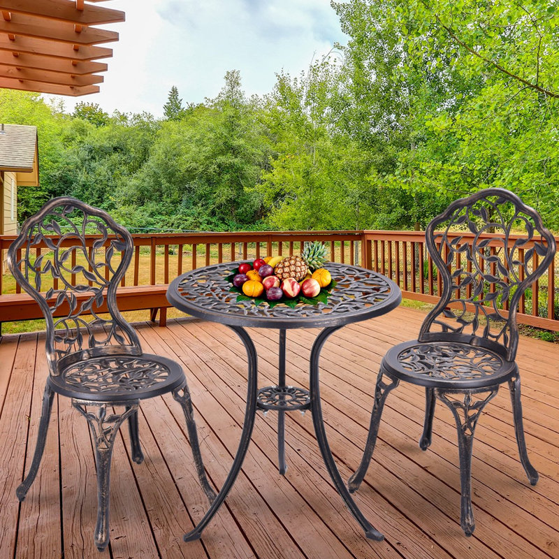 Kemah 2 - Person Patio Dining Set with Round Table