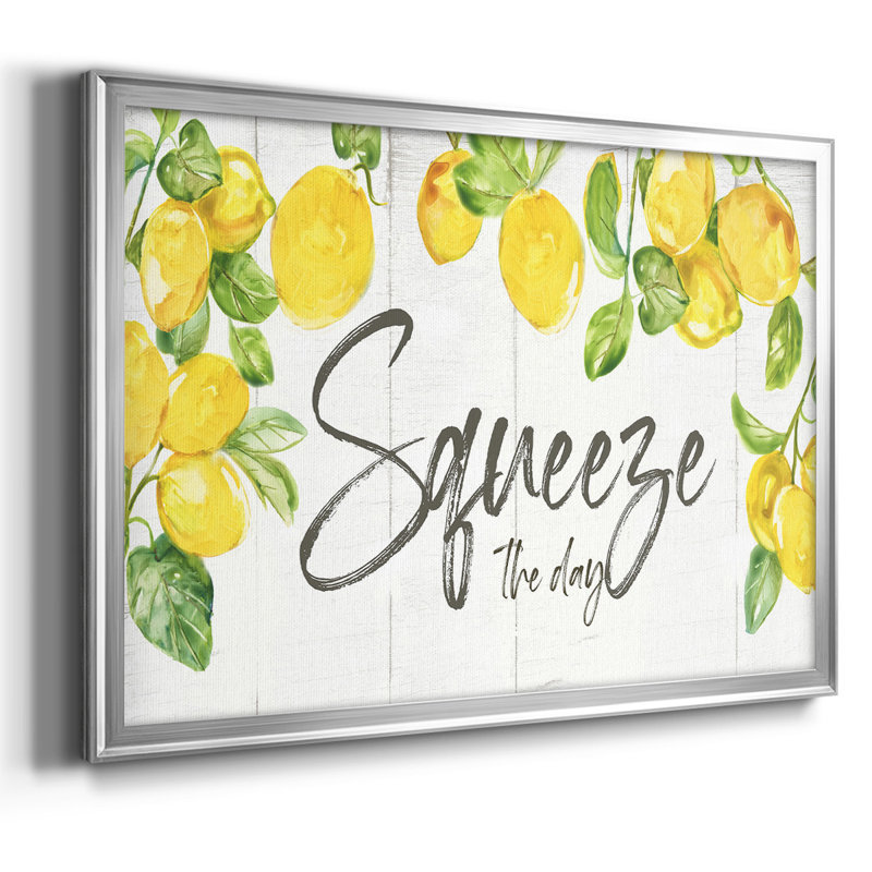 Lemon Squeeze, reproduction d'art sur toile, Argent, H 14 po x l 20 po x P 1,5 po
