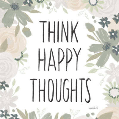 Happy Thoughts IV by Anne Tavoletti - Wrapped Canvas Print