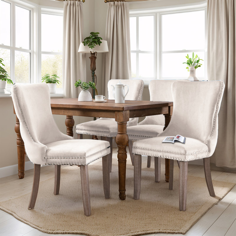 Upholstered Dining Chair, Beige