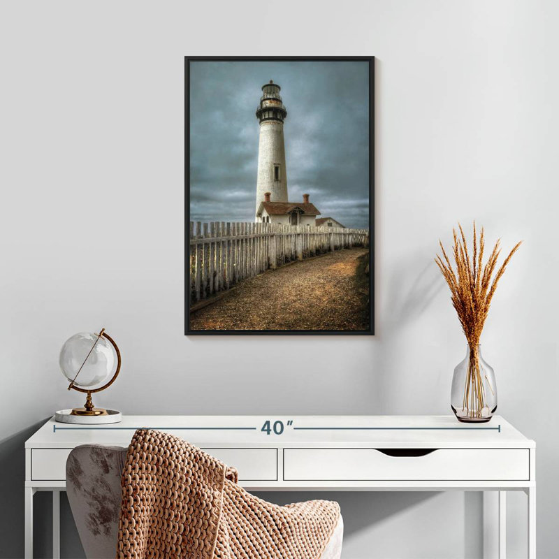 Pigeon Point Lighthouse CA, Floating Frame Black, 17" X 25"