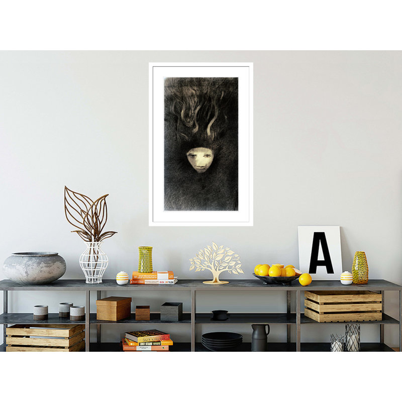 «Meduse» par Odilon Redon, impression giclée sur cadre, H 41,5 po x l 26,36 po