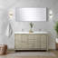 Meuble-lavabo double rustique P 20 po, comptoir en quartz et miroir 70 po-1807054857-1807054856