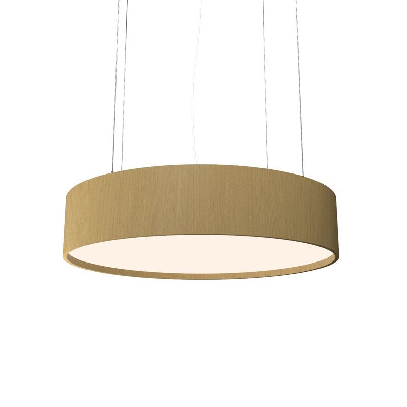 Lustre cylindrique Cilíndrico, H 7,09 po x l 31,5 po x P 31,5 po, Or biologique