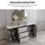 Armoire d'appoint en bois massif Post-Modern