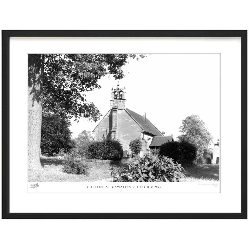 Cofton, St Oswald's Church C1955 - Single Picture Frame Print, 40cm H x 50cm W x 2.3cm D