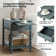 Lashena Traditional 26" Tall Solid Wood End Table with Extendable Tray and Built-in Charging Outlets