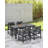 SeeHill HDPE Dining Chair Set of 4, Outdoor Dining Chair with Deep Seating, All Weather HDPE Patio Dining Chairs, Ergonomic Outdoor Chairs Furniture for Backyard, Poolside, Garden, Deck-1965396621