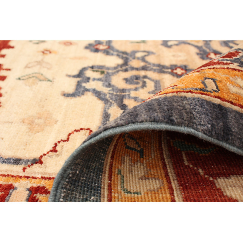 Tapis zone en laine 10 pi 10 po x 12 pi en laine à main one-of-kind-noué la 2010 tabriz Nagma