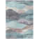 Machine Washable Indoor/Outdoor Xhevrie Teal Rug