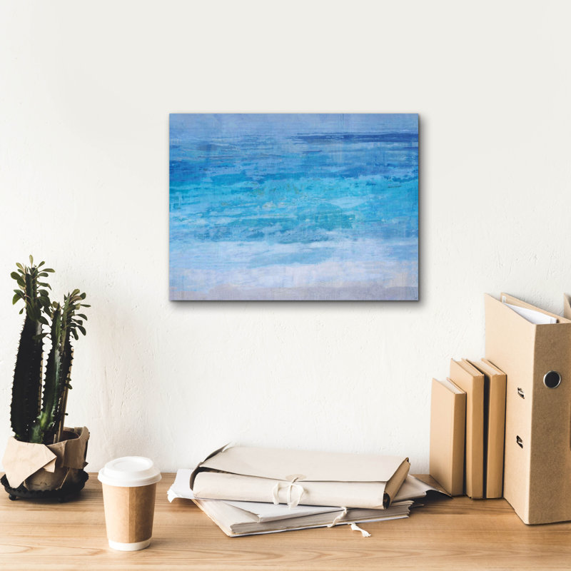 «Evening Tide» par Marta Wiley, art mural sur toile, H 12 po x l 16 po x P 0,75 po