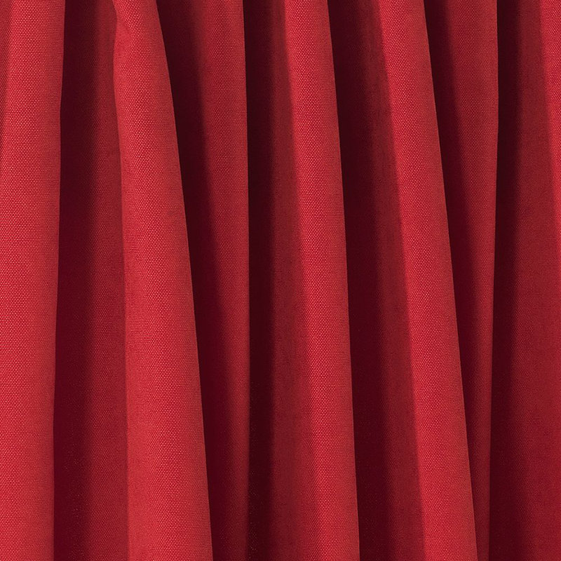 Solid Colour Kitchen Curtain, 45" W x 60" L, Red