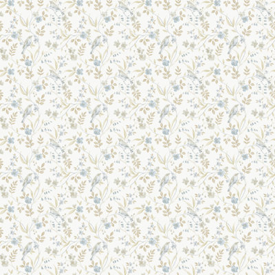 Miniatures 3 Collection Garden Bird Wallpaper Roll