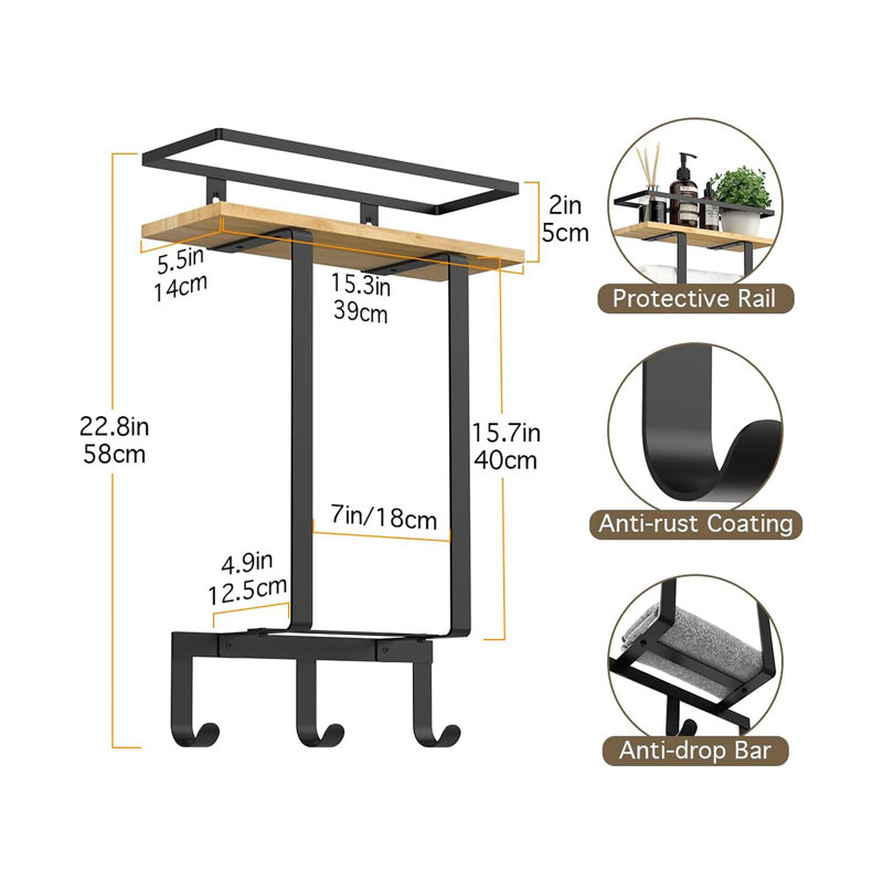 Breisch 3 Wall Mounted Required Towel Rack
