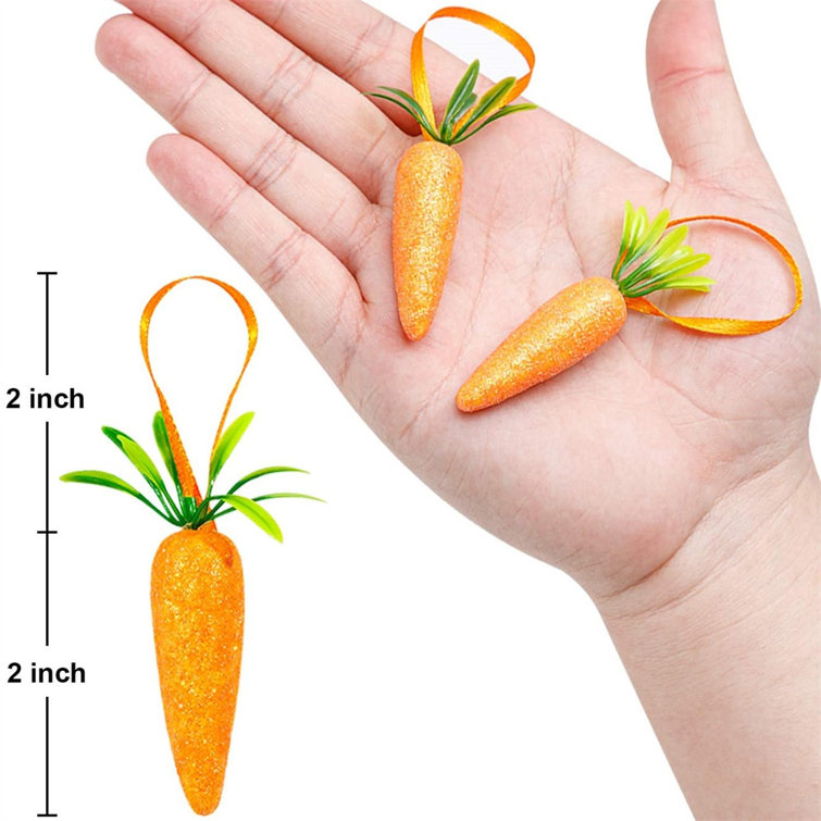 Carrot-Shaped Easter Metal Whisk with Plastic Handle