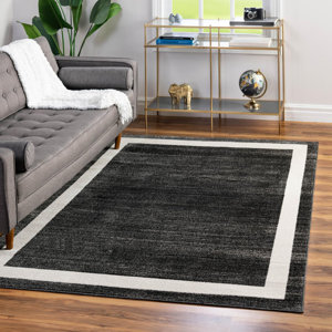 Cregan Black/Ivory Area Rug